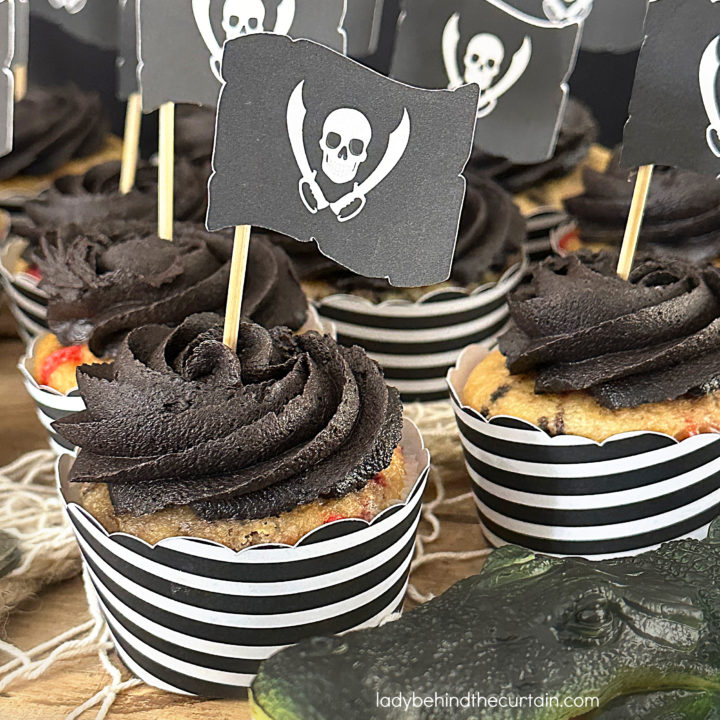 Pirate Theme Semi Homemade Cupcakes