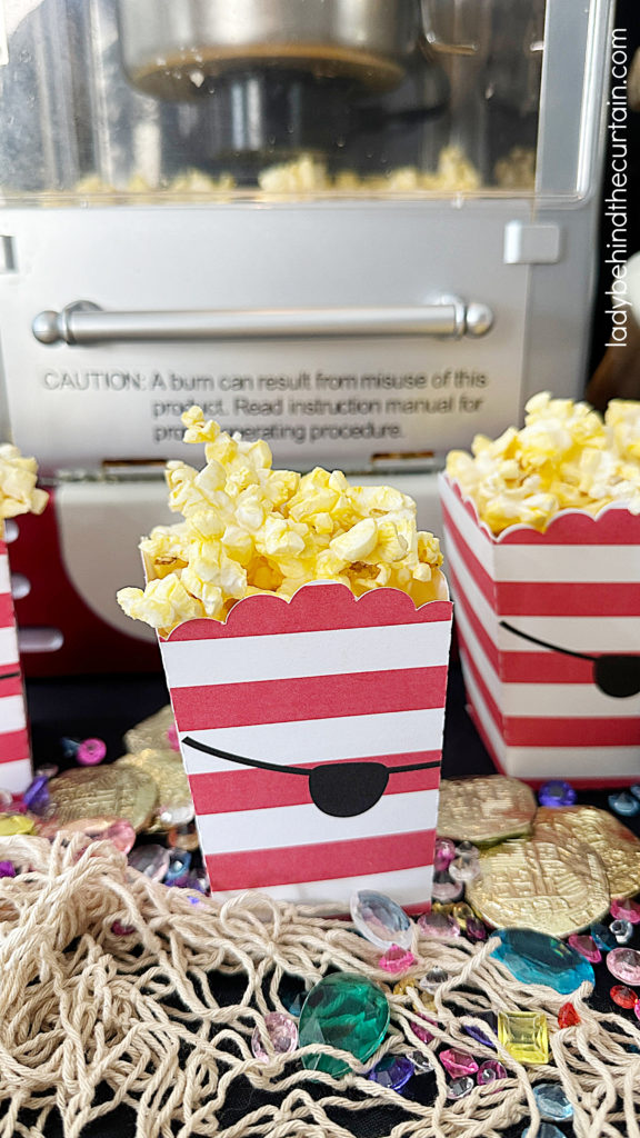 Pirate Themed Popcorn Boxes