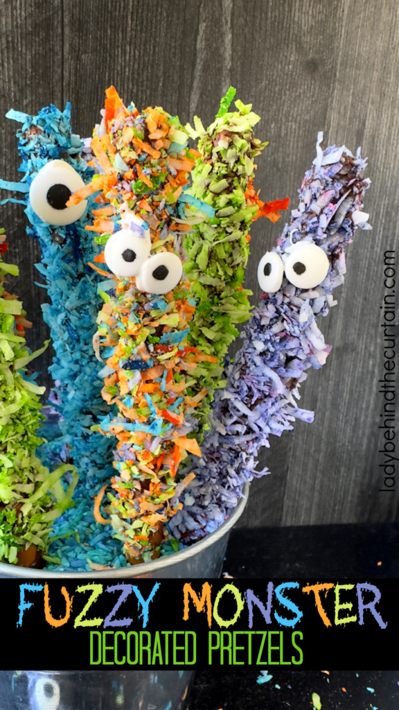 Fuzzy Monster Decorated Pretzels