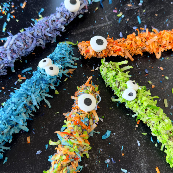 Fuzzy Monster Decorated Pretzels