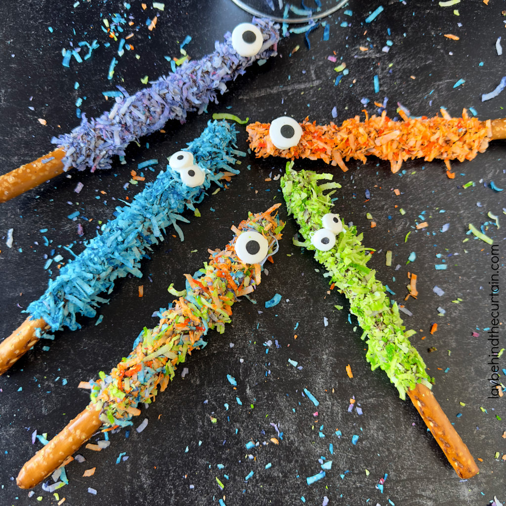 Fuzzy Monster Decorated Pretzels