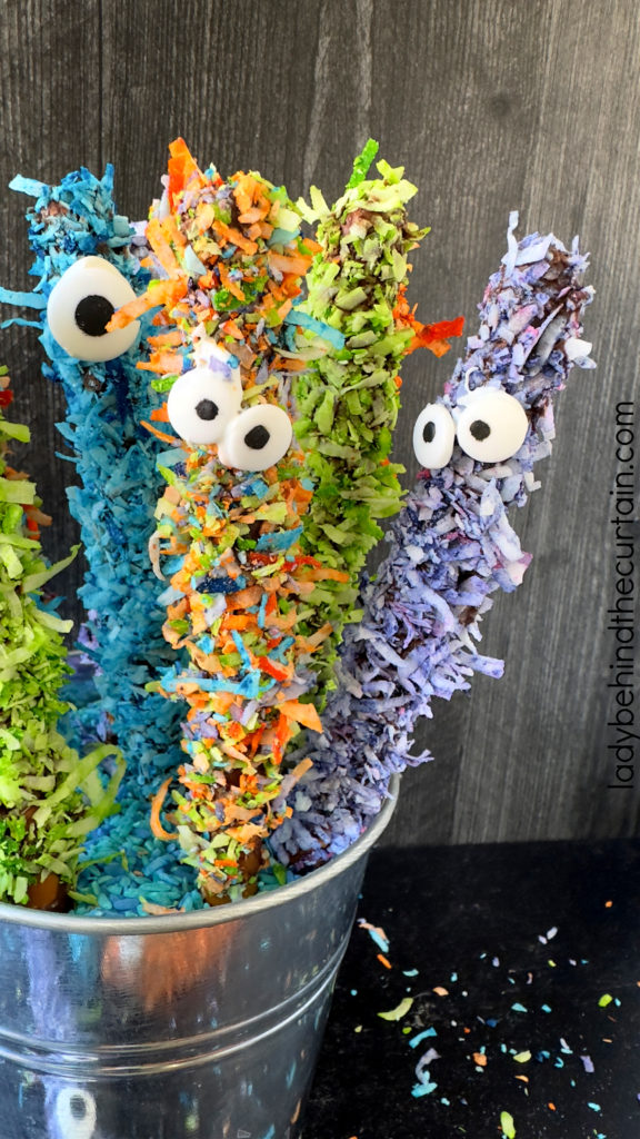 Fuzzy Monster Decorated Pretzels