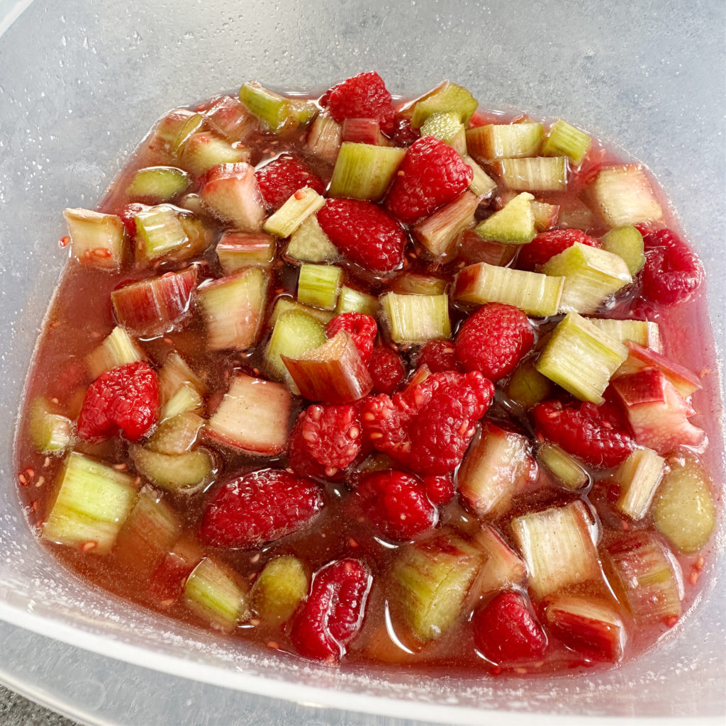 Homemade Rhubarb Cheese Danish