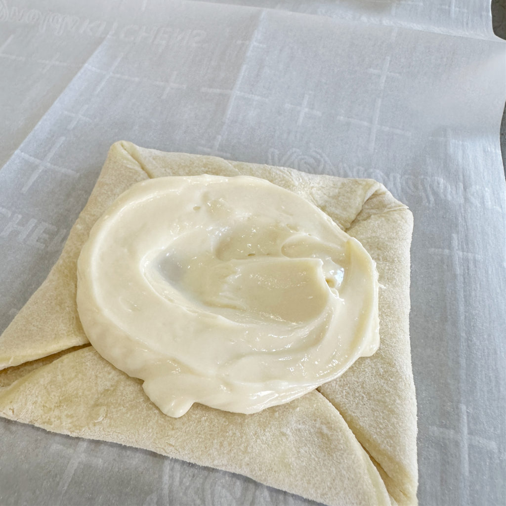 Homemade Rhubarb Cheese Danish