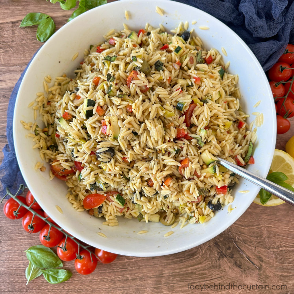 Italian Orzo Pasta Salad