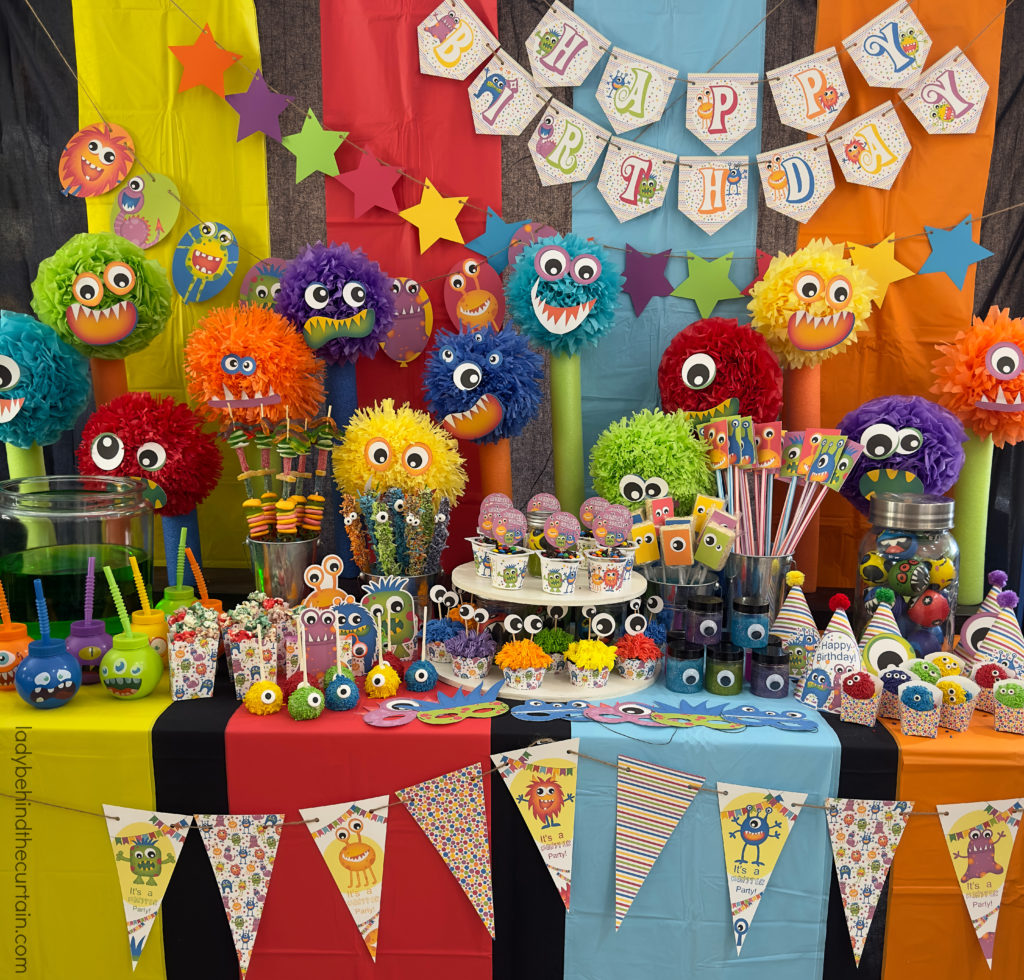 Kid's Monster Theme Birthday Party