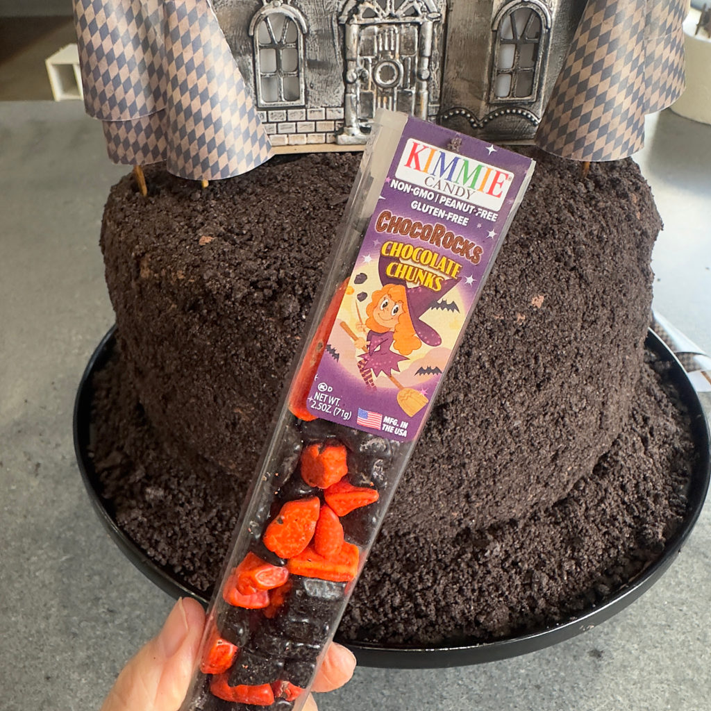 DIY Spooky House Cake Topper and Three Layer Halloween Cake