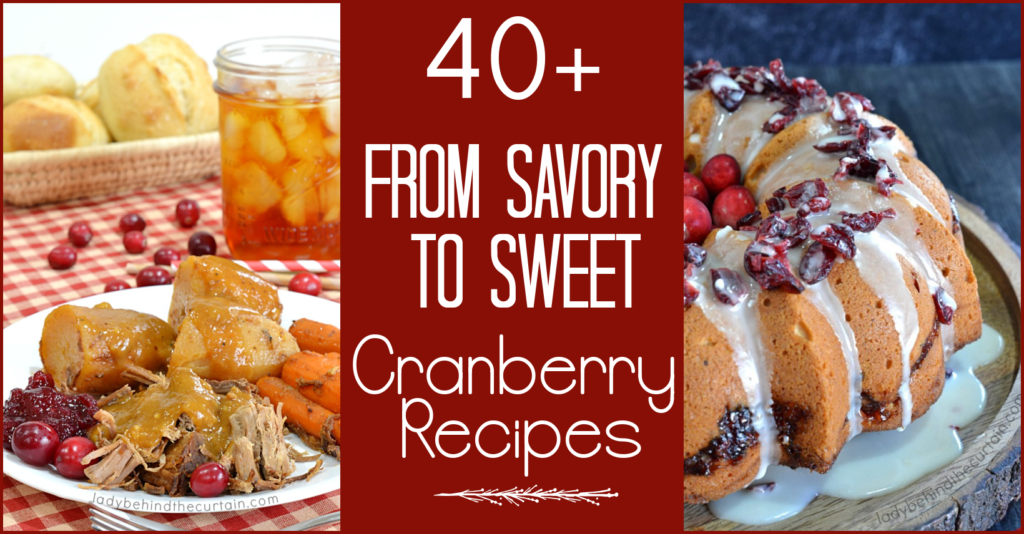 40+ From Savory to Sweet Cranberry Recipes