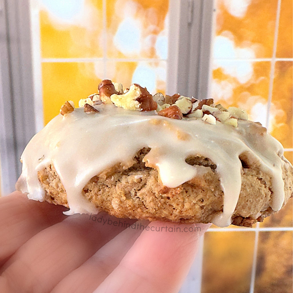 Easy Spice Cake Mix Cookies with a Maple Glaze