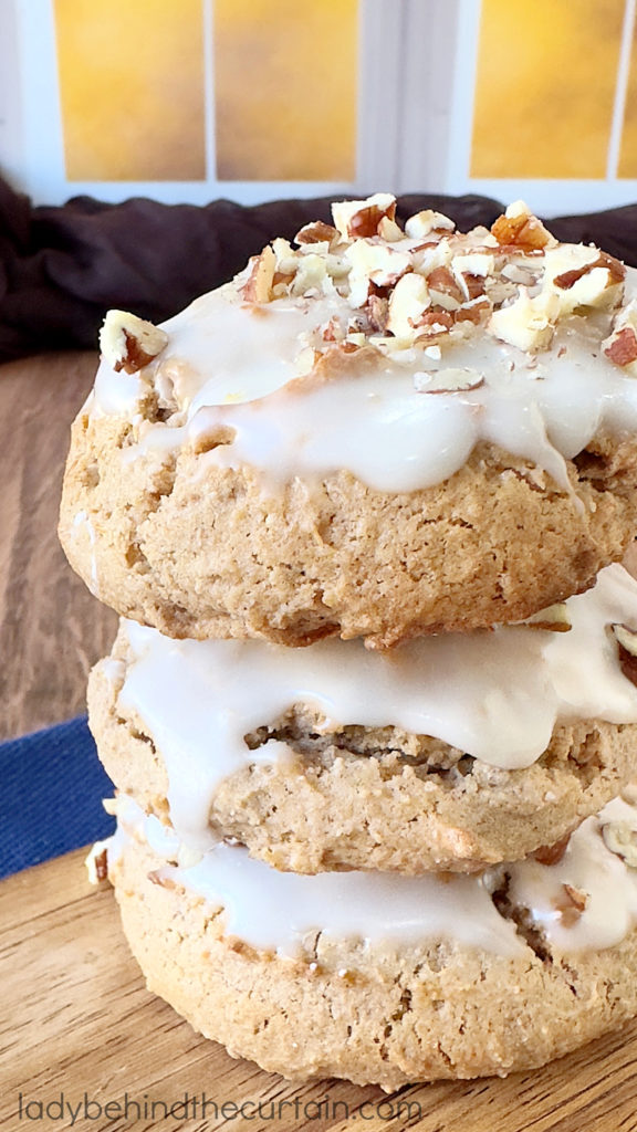 Easy Spice Cake Mix Cookies with a Maple Glaze