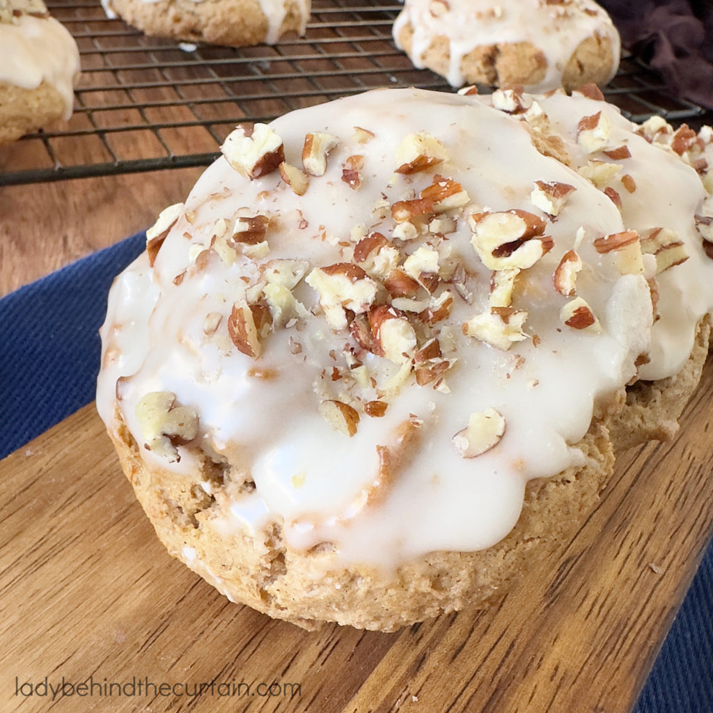 Easy Spice Cake Mix Cookies with a Maple Glaze