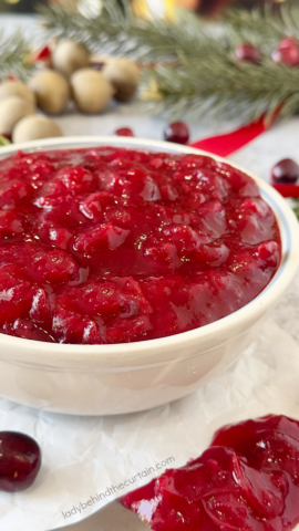 Sugar-Free Homemade Cranberry Sauce Spread