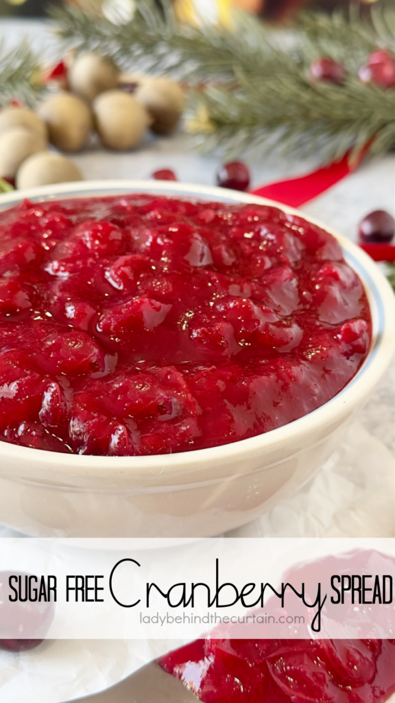 Sugar-Free Cranberry Sauce Spread