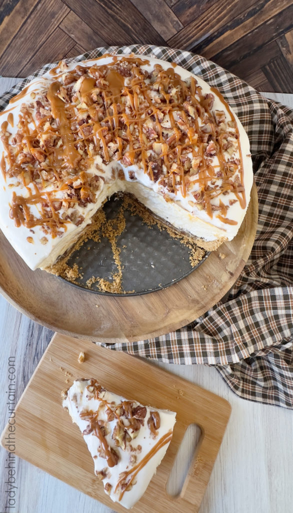 Frozen No-Bake Pecan Pie Cheesecake