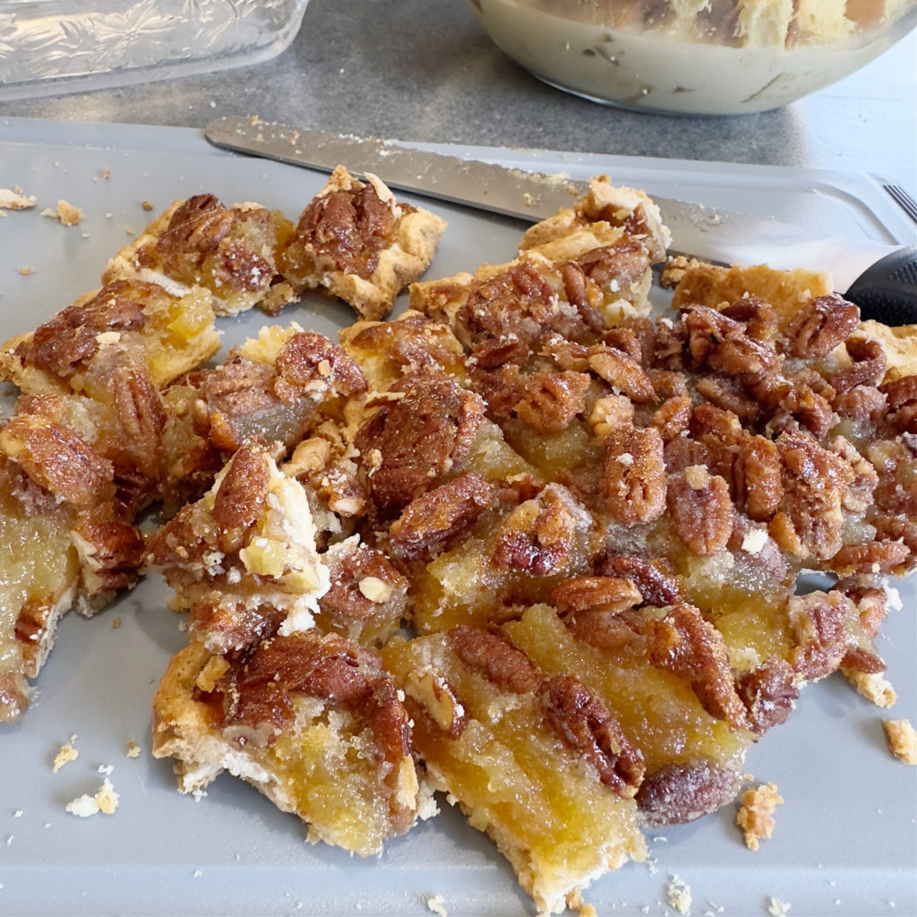 Leftover Pecan Pie Bread Pudding