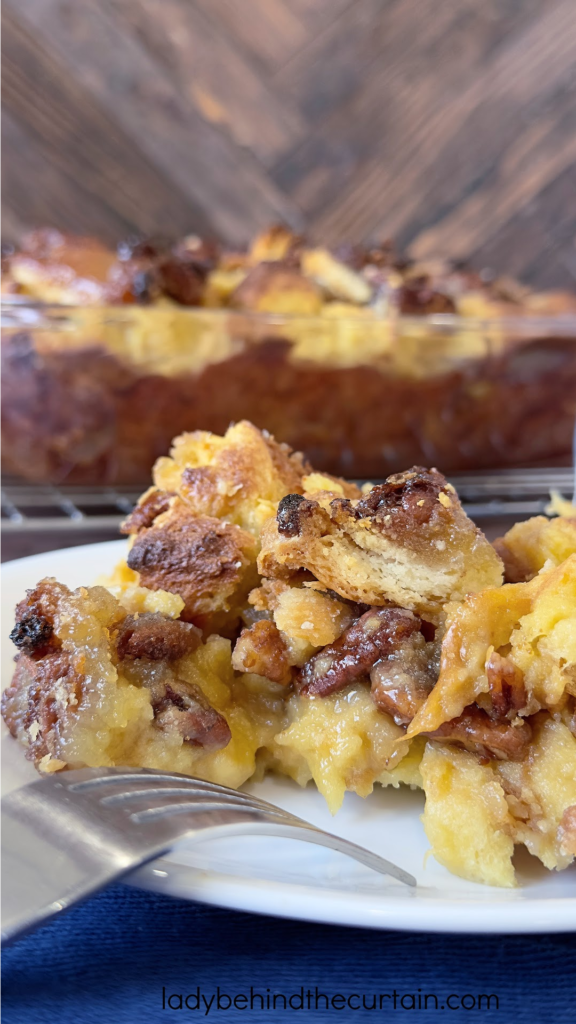 Leftover Pecan Pie Bread Pudding