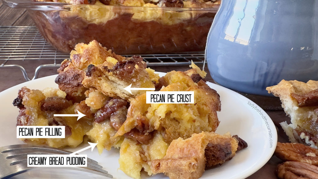 Leftover Pecan Pie Bread Pudding