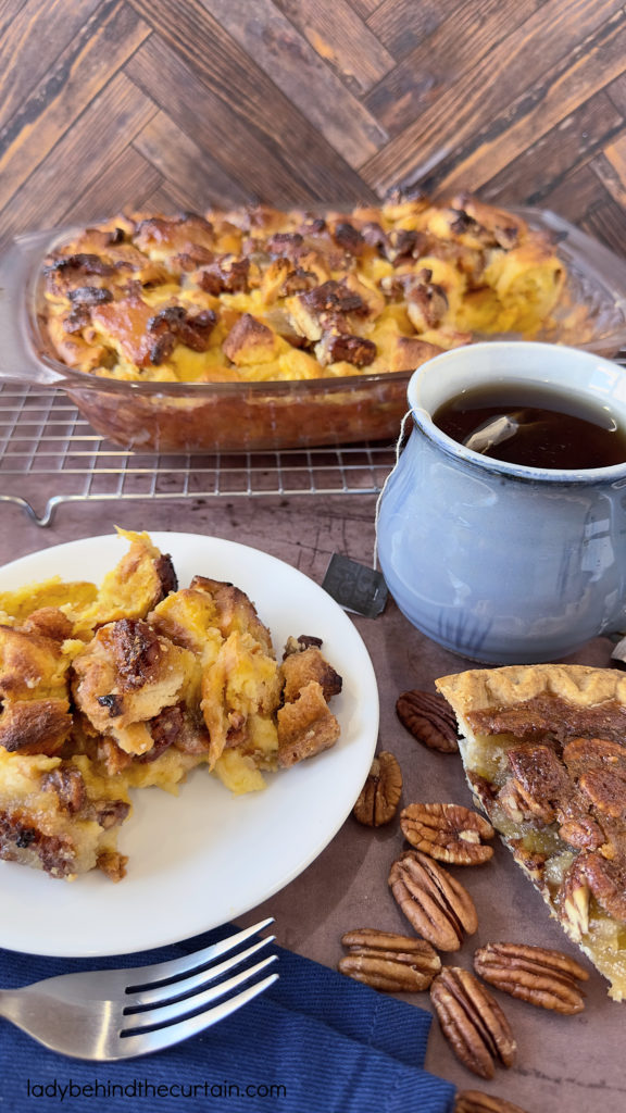 Leftover Pecan Pie Bread Pudding