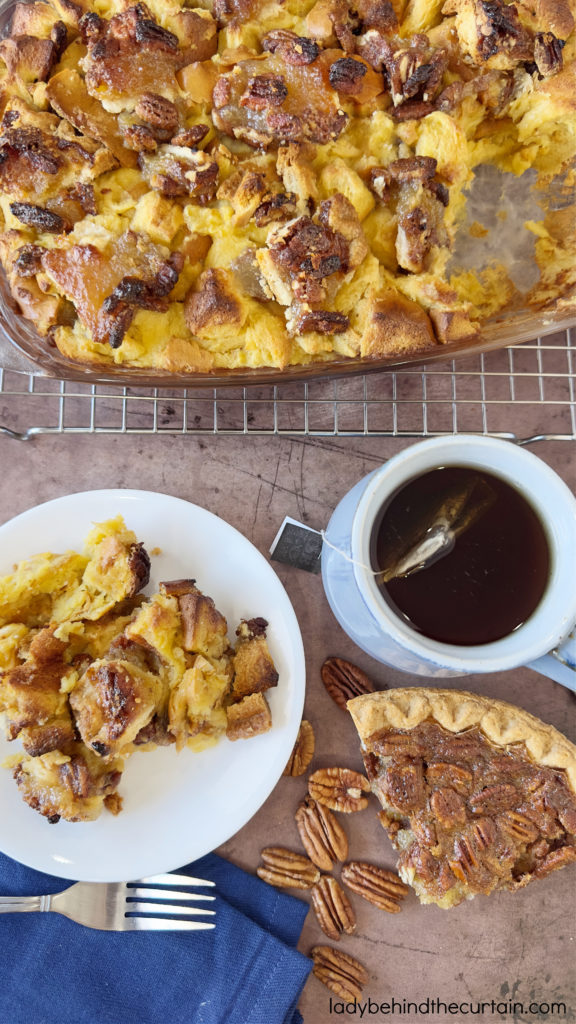 Leftover Pecan Pie Bread Pudding