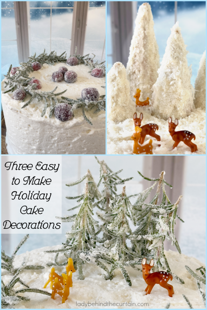 Three Easy to Make Holiday Cake Decorations