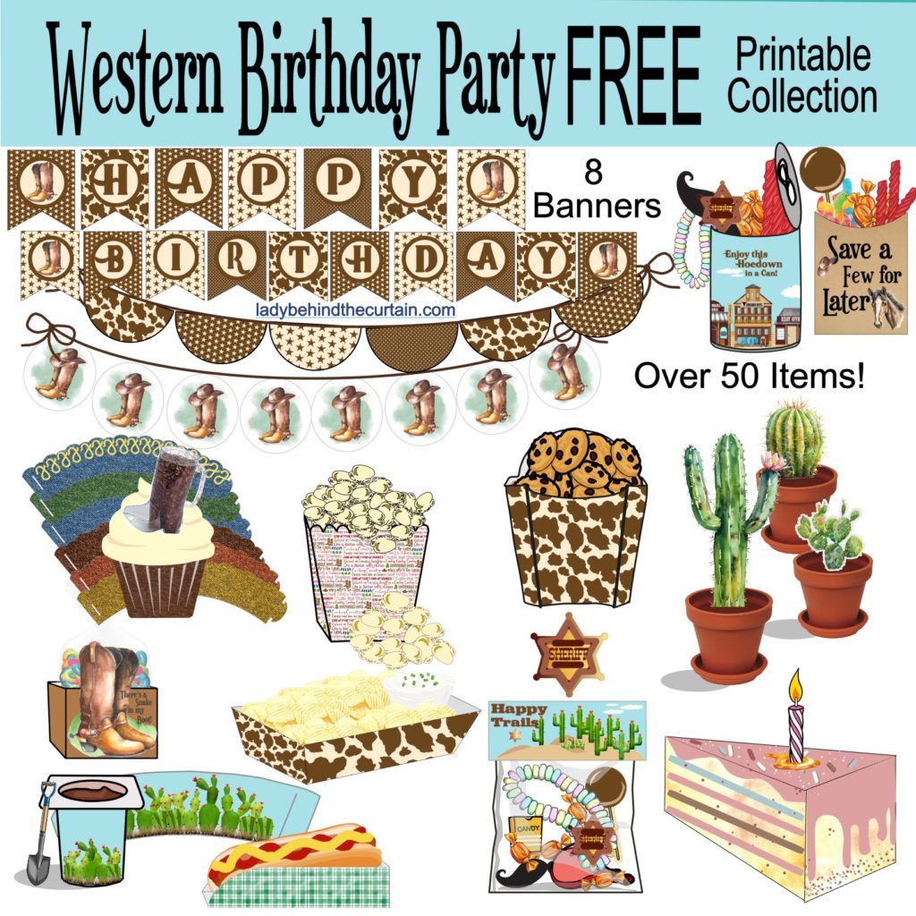 Western Birthday Party FREE Printable Collection