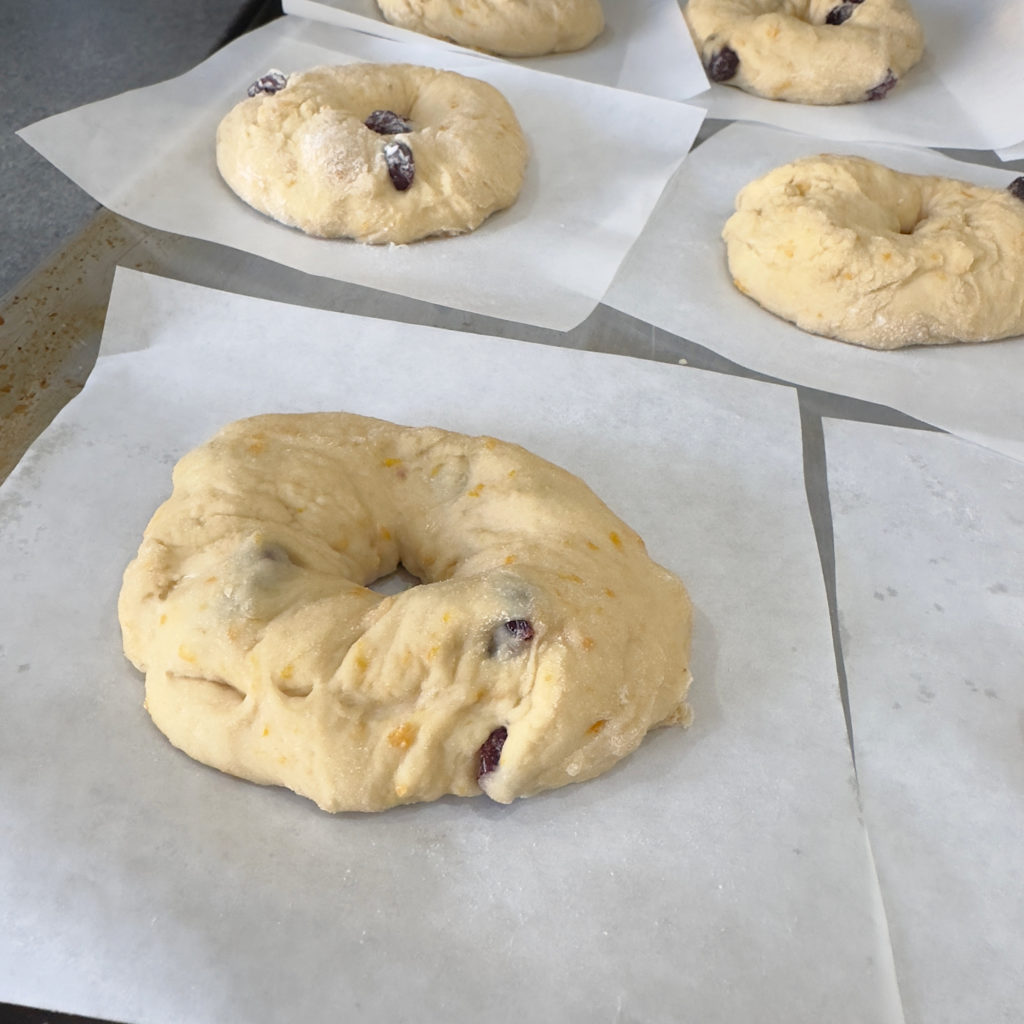 Homemade Mini Cranberry Orange Bagels