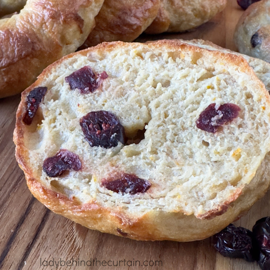 Homemade Mini Cranberry Orange Bagels