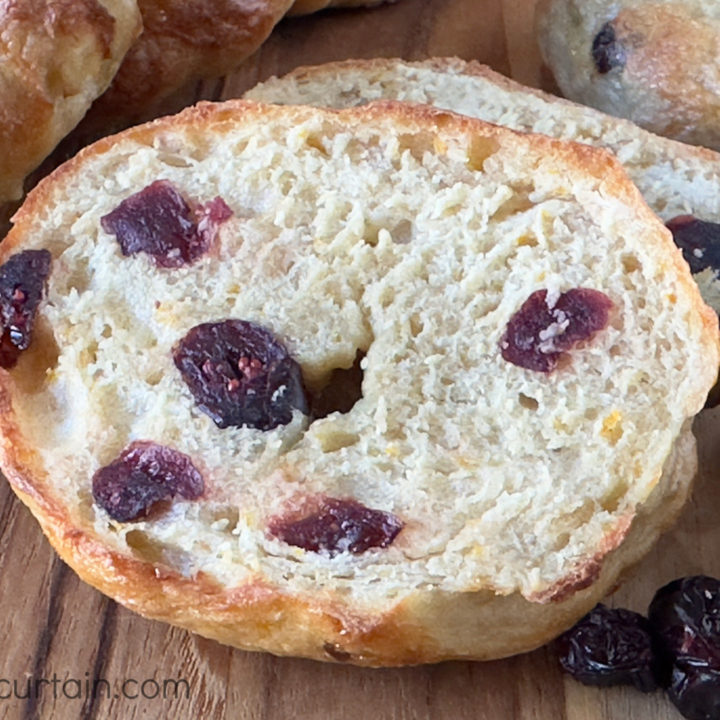 Homemade Mini Cranberry Orange Bagels